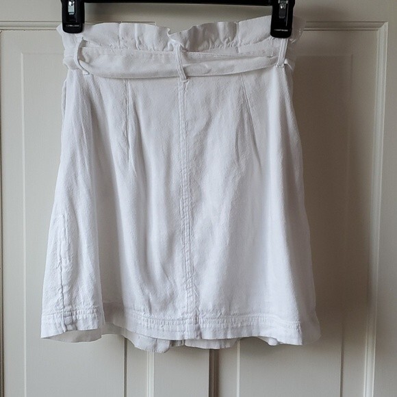 HOLLISTER HIGH WAIST WHITE COTTON BUTTON SKIRT XS - Picture 7 of 8